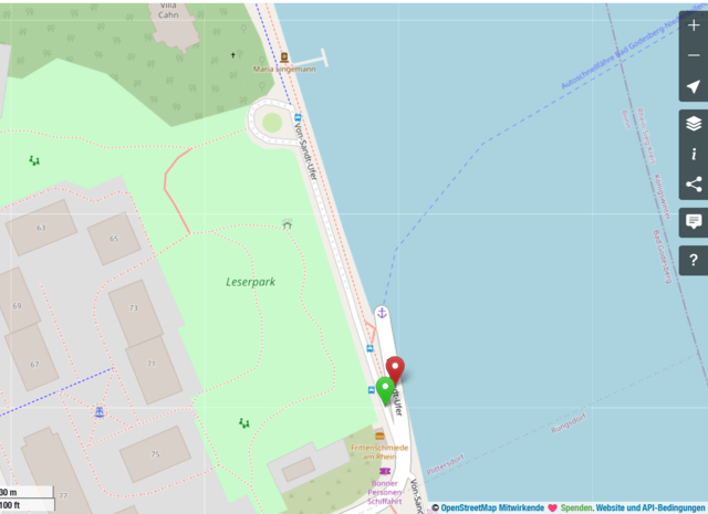 Anleger Bad Godesberg | Foto: © OpenStreetMap contributors