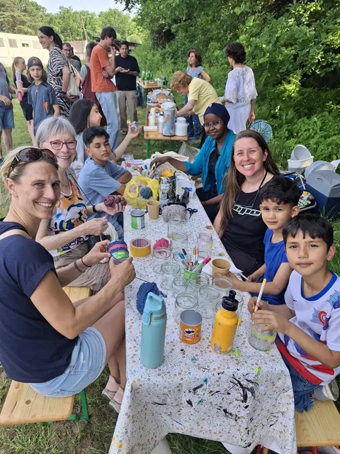 Beim Nachbarschaftsfest auf der Wiese am Kammerbroich war die „Malecke“ besonders beliebt. Foto: Engagierte Stadt