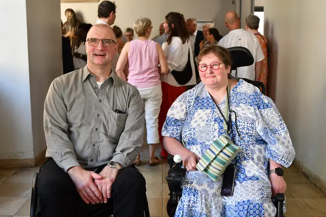 Ralf Bauer und Ingrid Rudolph vom Inklusionsbeirat laden zur Podiumsdiskussion zur Eingliederungshilfe ein. | Foto: Foto Brodüffel