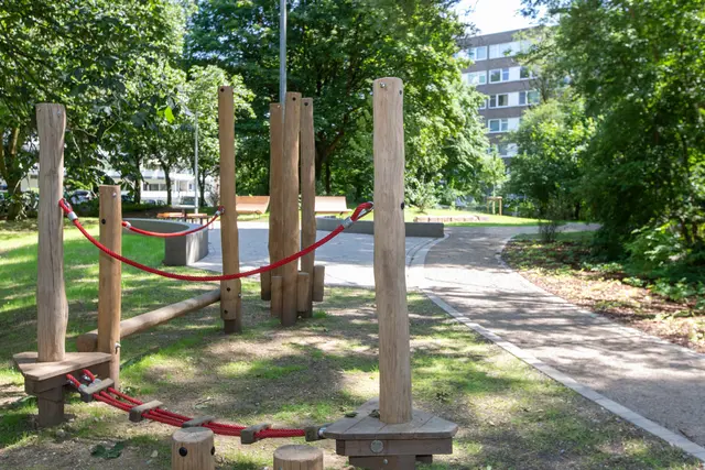 Ein kleiner Fitnessparcours. Foto: Axel König