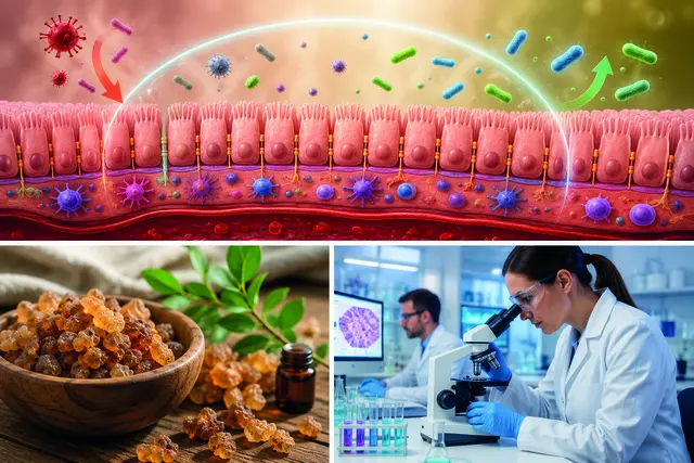 Aktuelle Forschung beschäftigt sich intensiv mit der Bedeutung einer intakten Darmbarriere für die Gesundheit. Foto: KI-generiert/akz-o