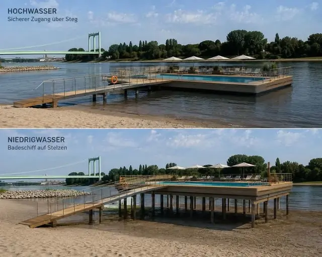 Machbarkeit eines Schwimmbads im Rhein prüfen | Foto: Frei von Rechten Dritter 