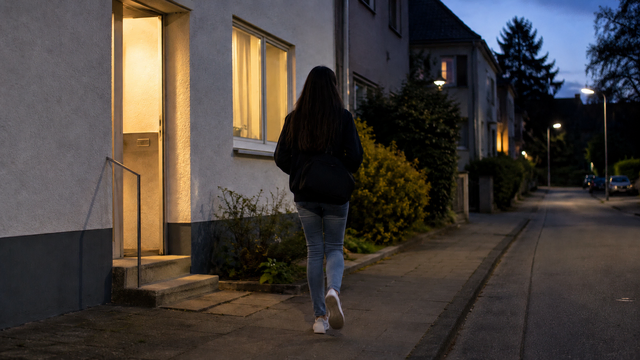 Das Bild zeigt nicht den realen Ort oder die Gesuchte. Symbolbild KI-generiert, kein echtes Foto. | Foto: KI-generiert mit ChatGPT/OpenAI
