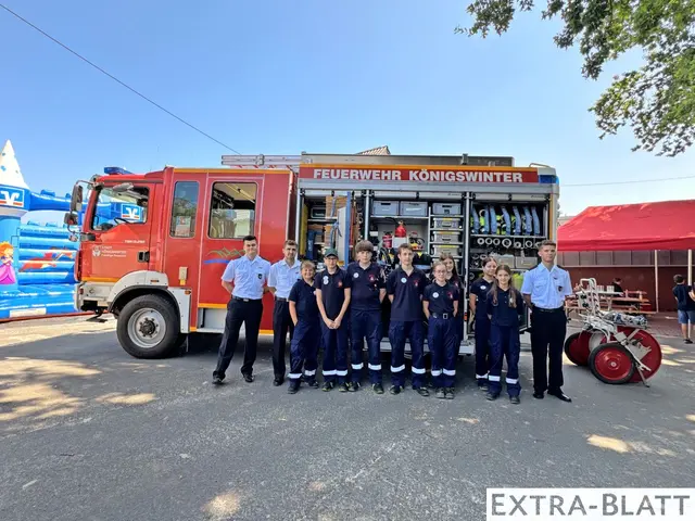 Der Musikzug der Feuerwehr Eudenbach ehrte verdiente Mitglieder. | Foto: Zumbusch