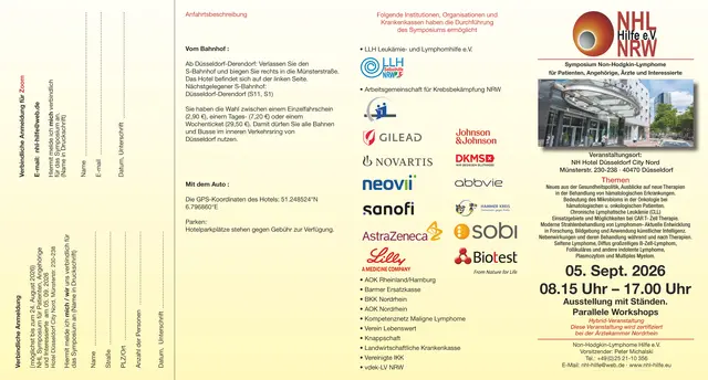 Flyer zur Veranstaltung Symposium 05.09.2026 Seite 1 | Foto: Bildrechte: Michael Enders - Druckhaus Pley