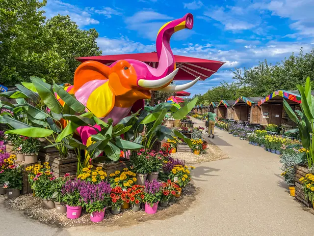 Elefanten in Sommerfarben. 