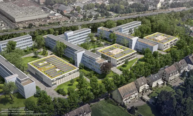 Der Campus aus der Vogelperspektive. Foto: LEVI