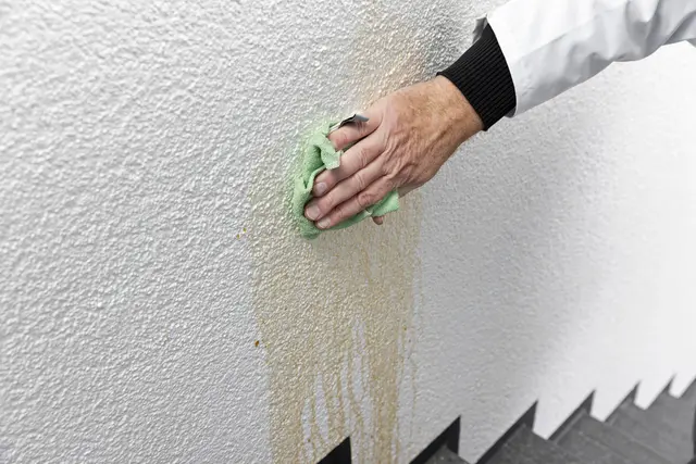 Kleine Missgeschicke einfach wegwischen: Spezielle Wandfarben behalten ihr sauberes Erscheinungsbild. Foto: DJD/Sto