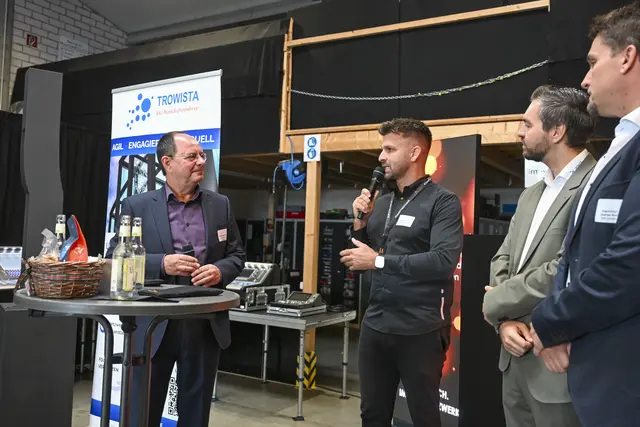 Hendrik Brock im Interview mit dem pro-Troisdorf-Vorstandsvorsitzenden Christian Seigerschmidt.