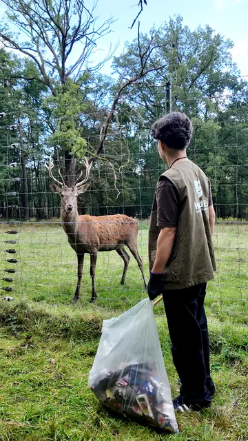 Müll vor dem Tierpark sammeln | Foto: Verein