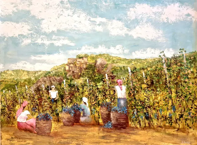 Weinlese an der Ahr.  | Foto: Adam Sochaj