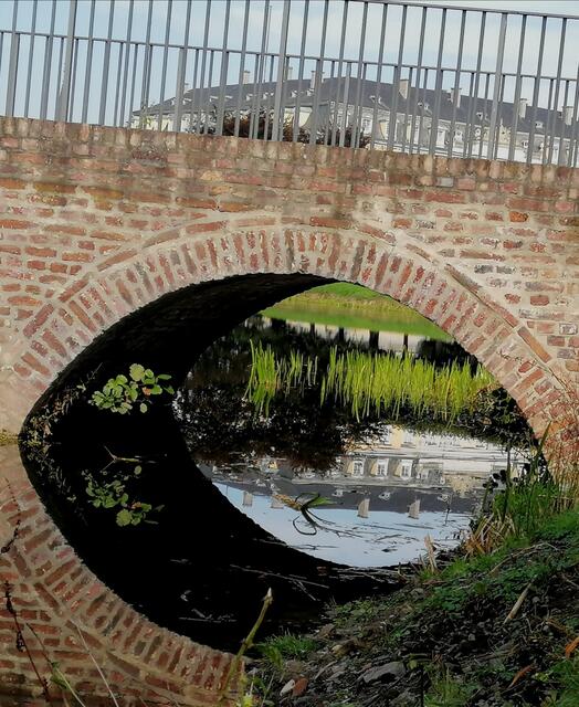 Wasser hat viele Eigenschaften, auch die der Inspiration. Vieles spiegelt sich wieder auf diesem Element.  | Foto: Heike Löhrer 